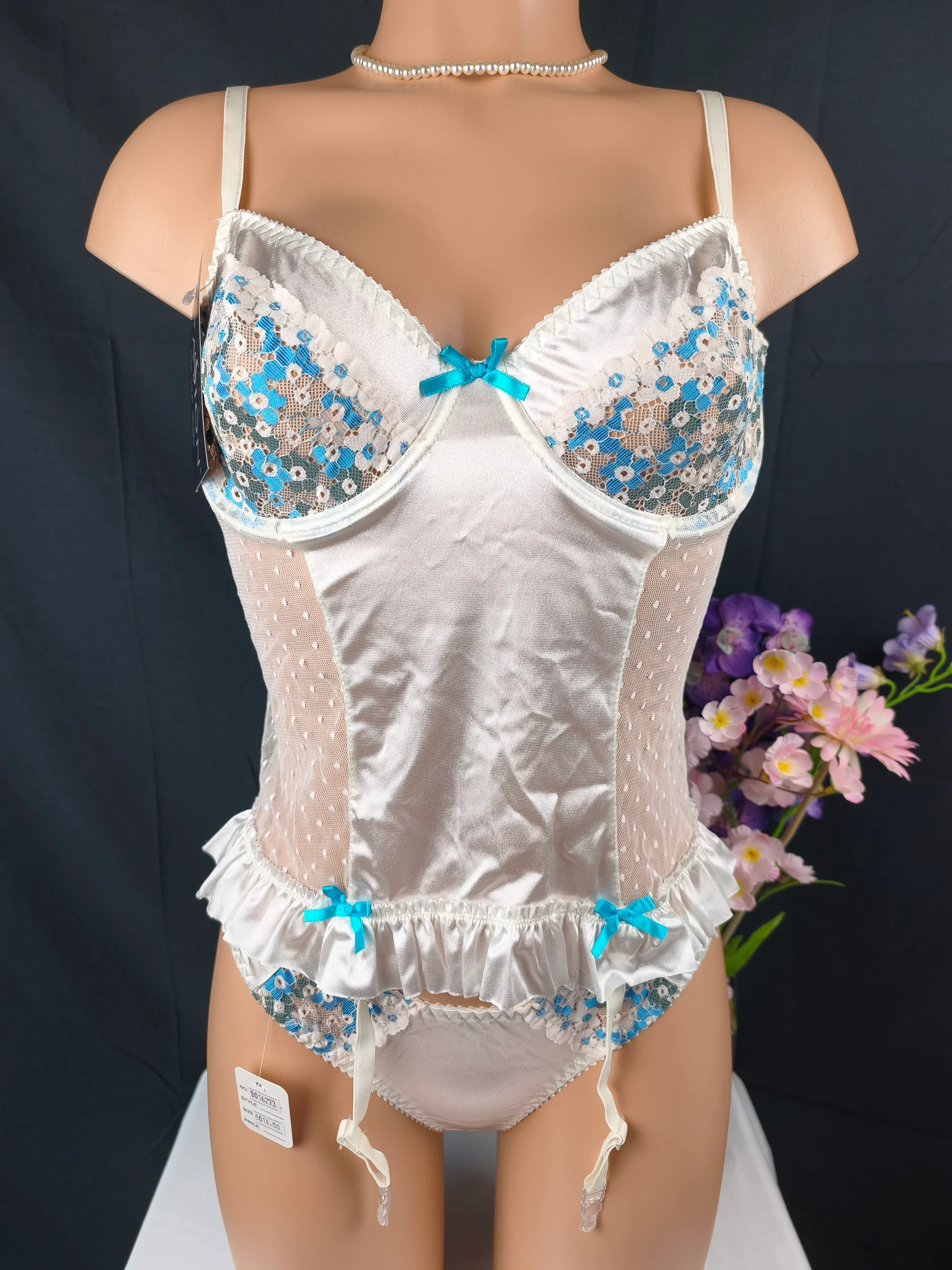 Ensemble de lencería de 2 piezas de satén de la marca Passion - Nuevo Talla L/XL - 40/42 – photo 17